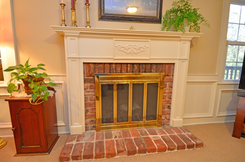 Family room fireplace March 11