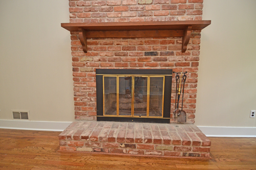 Family room fireplace May 25