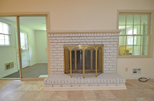 17 Family room fireplace