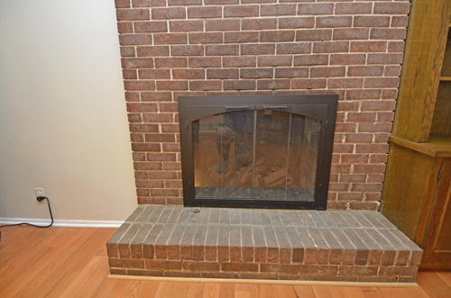 Family room fireplace