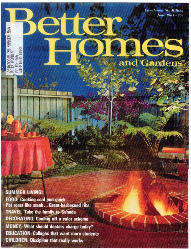 Own a Soft Contemporary Home Featured in 1963 Better Homes and Gardens June Issue