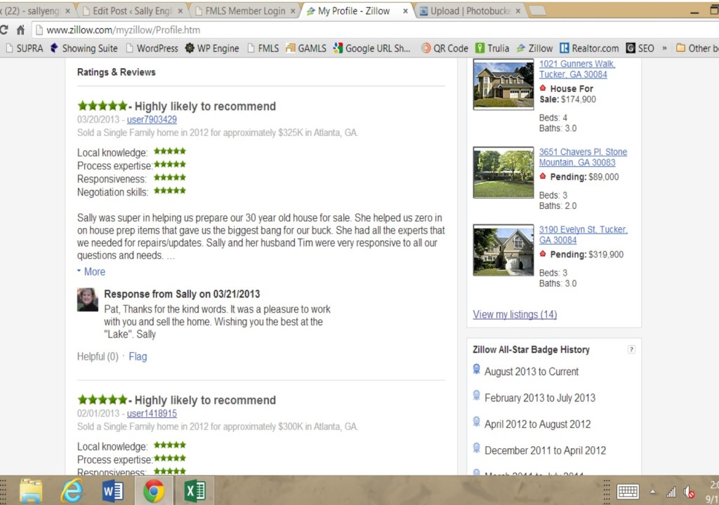 Sally English Zillow Review